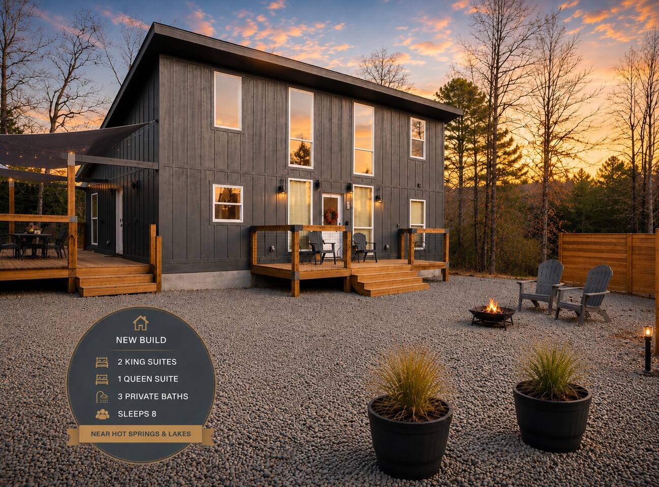 3 BR Retreat Near Hot Springs & Lakes
