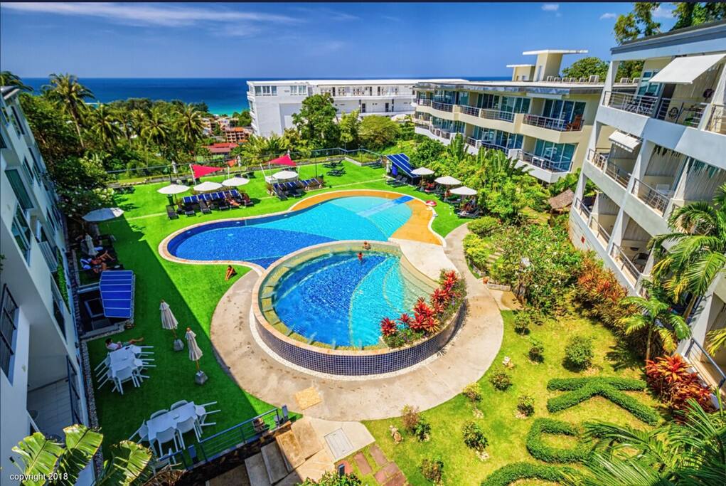 Pailin Karon | Huge Seaview, Pool View Apartment