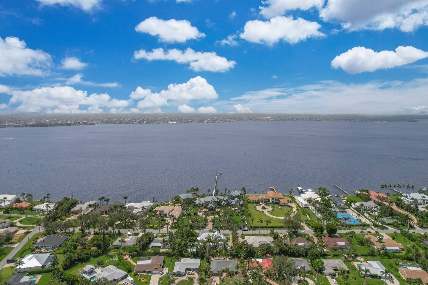 Neighborhood aerial view.
Home is only 3 houses away from the water!