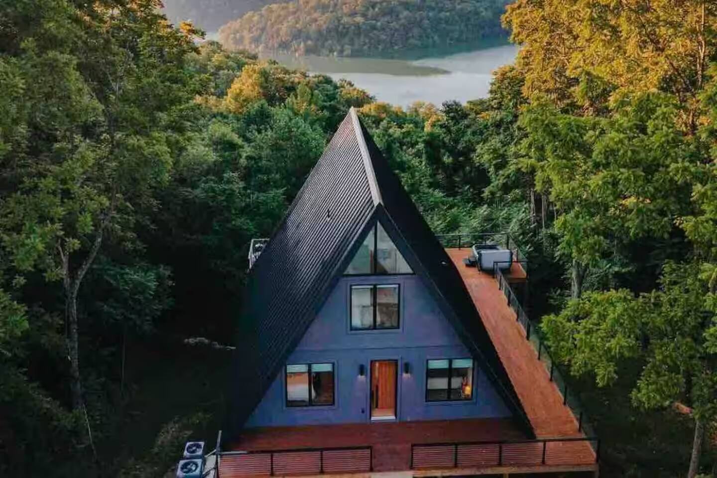 Center Hill Lake A-Frame w/ Lake View & Hot Tub