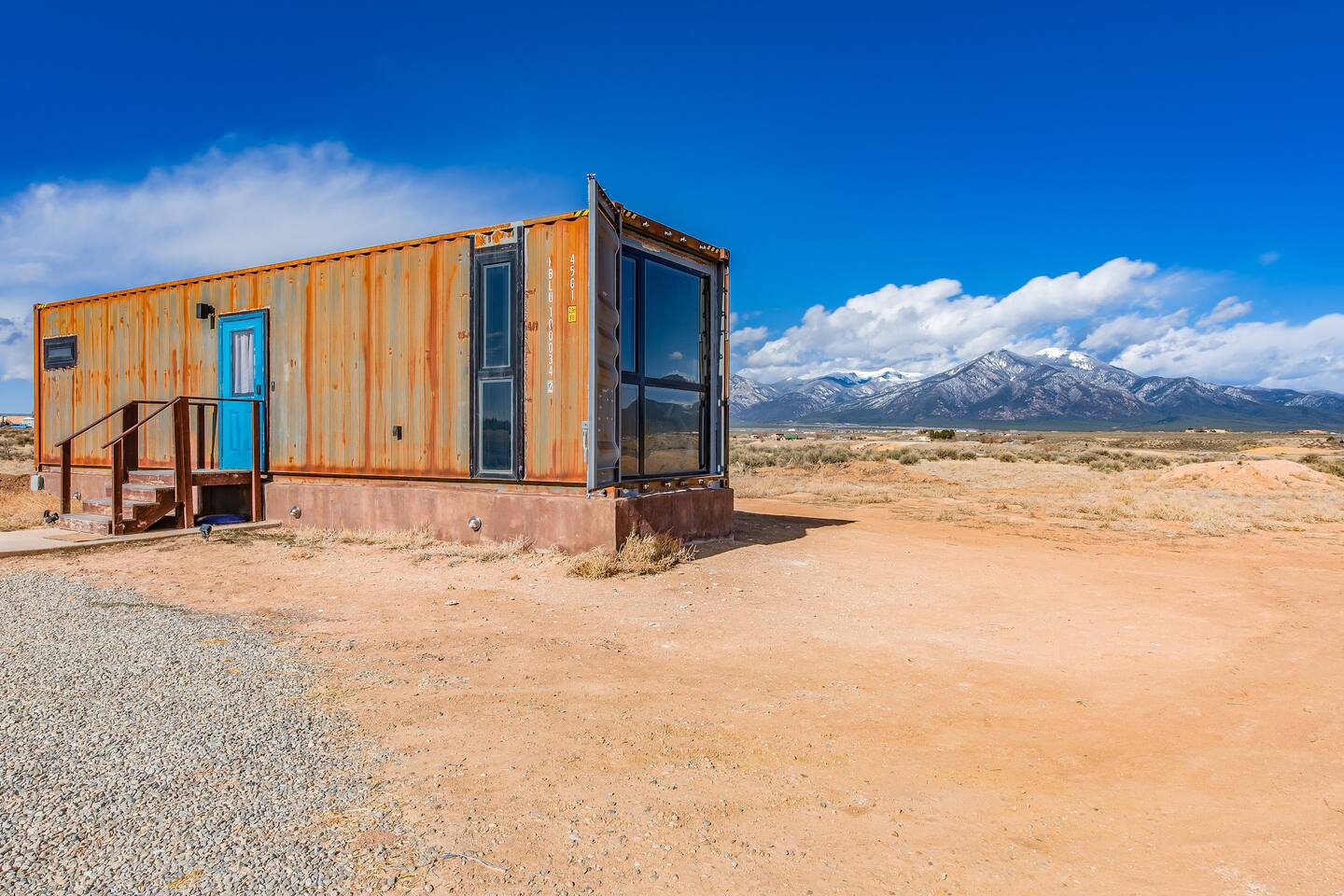 Taos Container Home | Hot Tub + Mtn Views