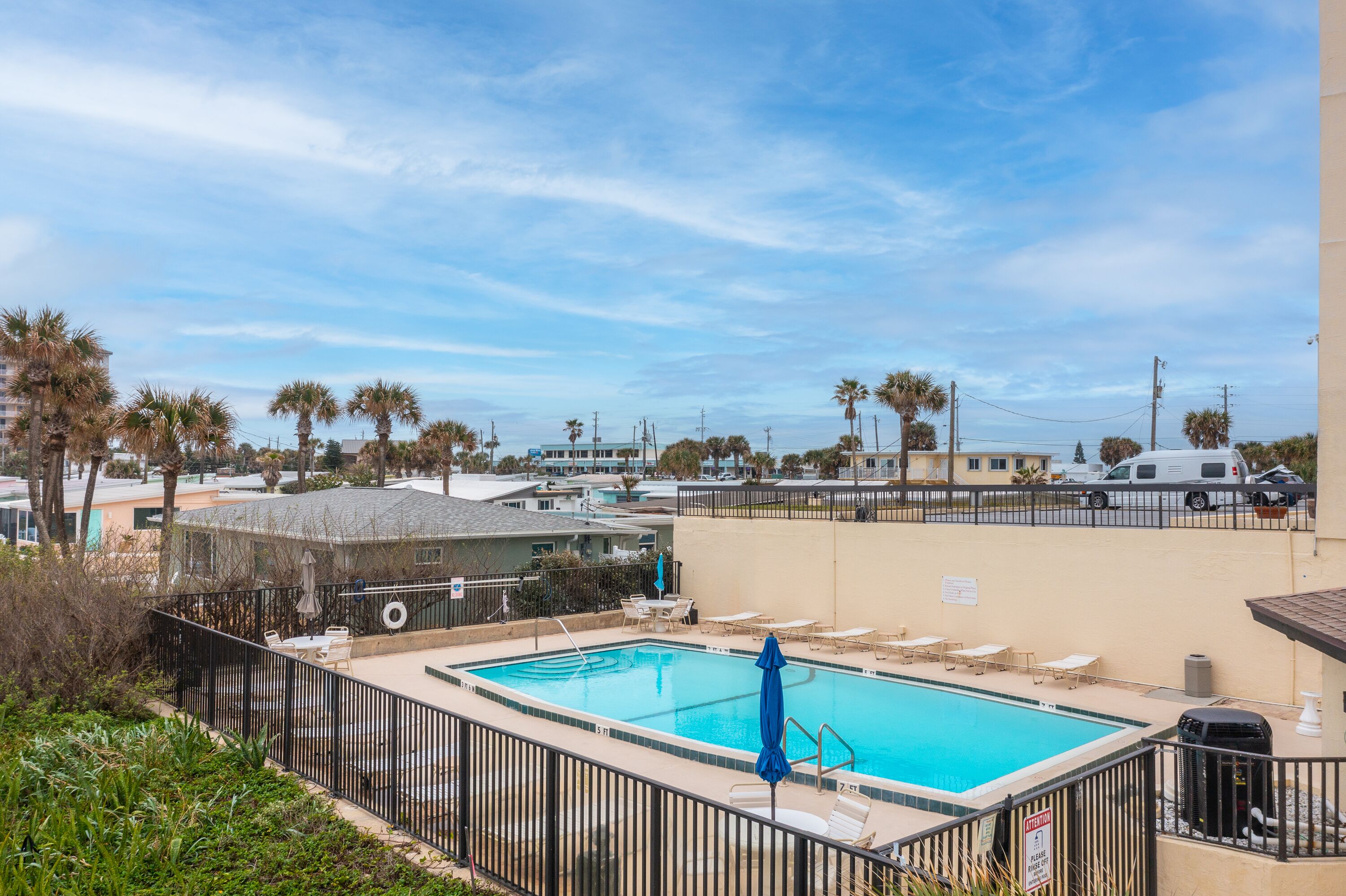 Pool and bath house