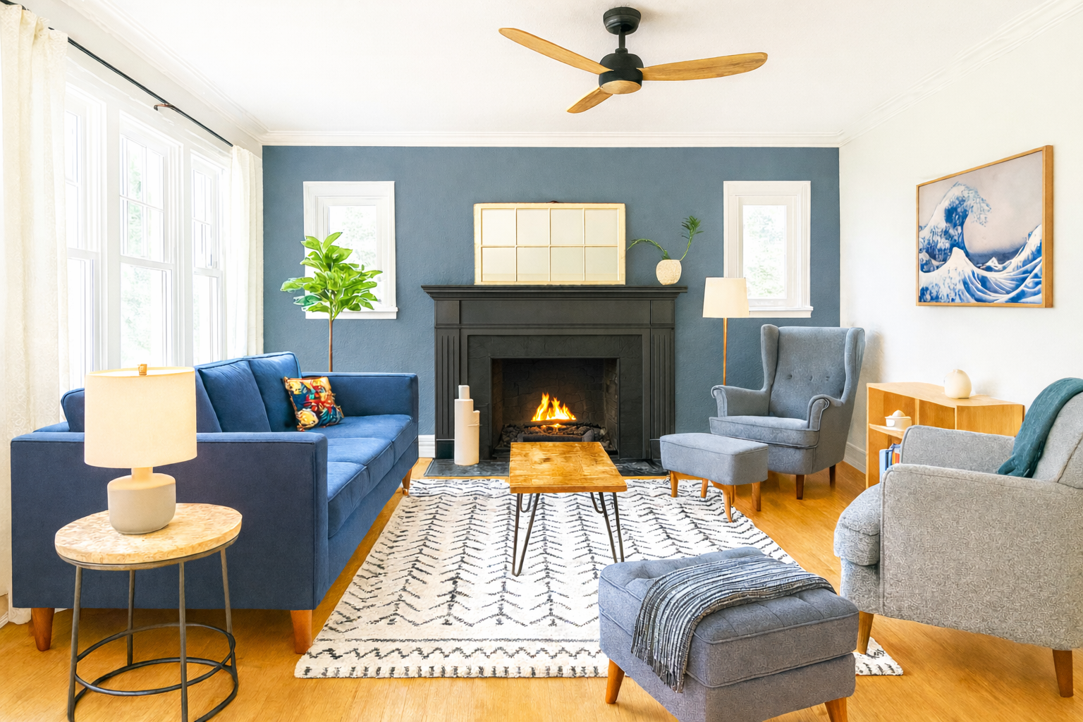 Prof’s Riverside Haven Art & Style Sleeps 10