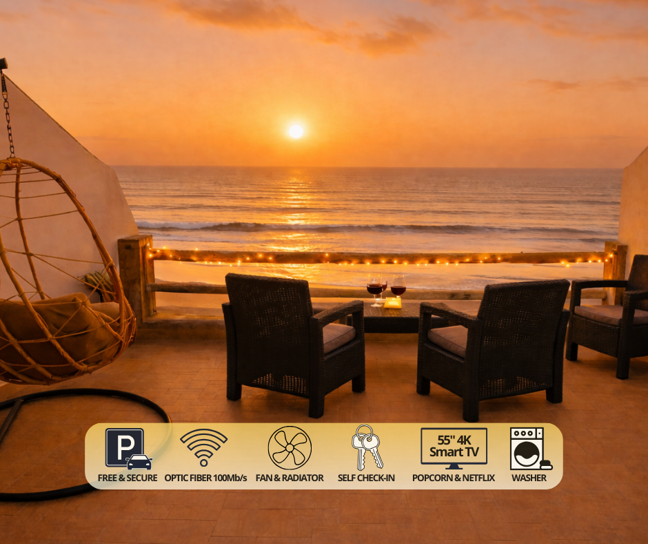 Family Surf•Remote 100Mbps•Beachfront Access