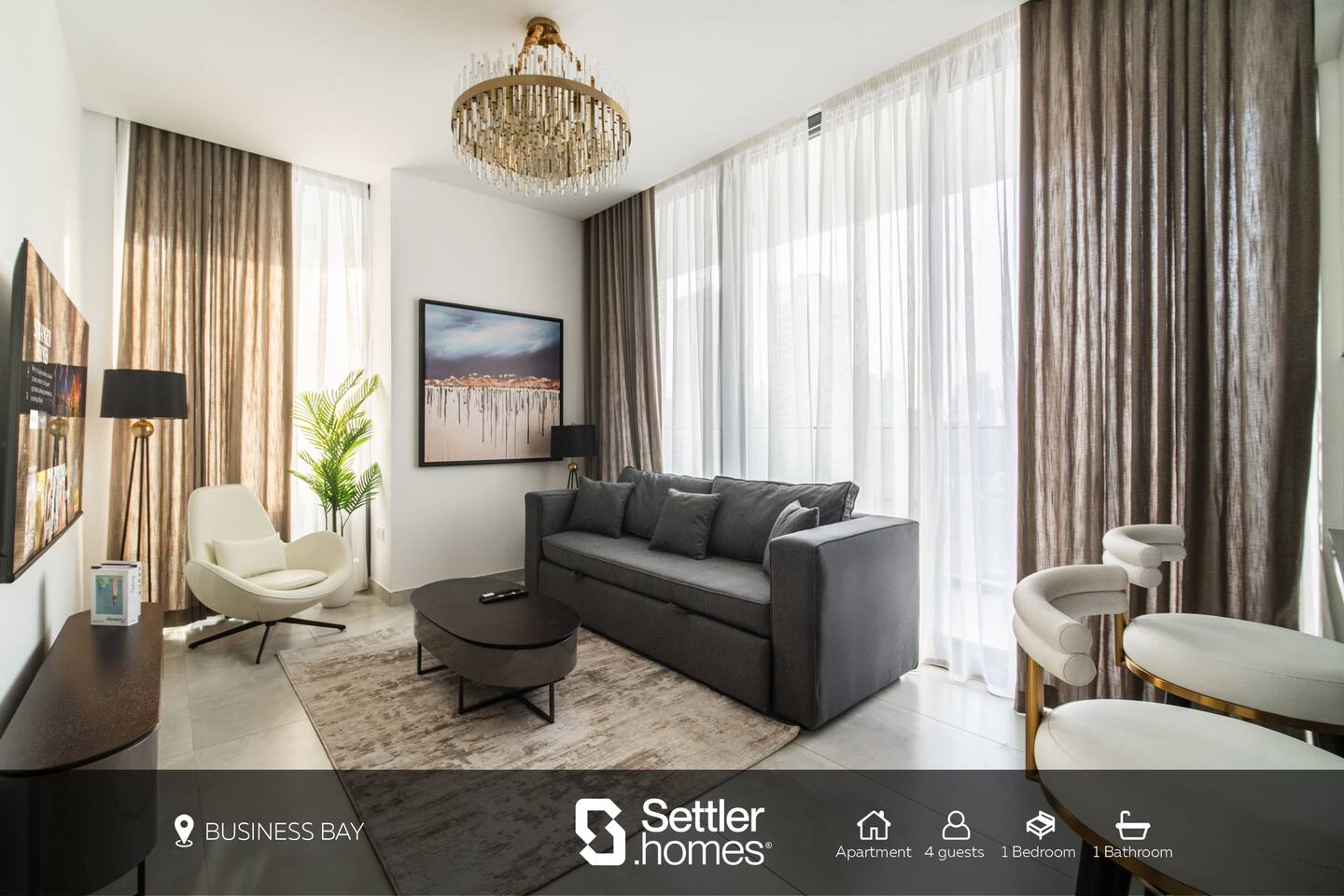 20th floor 1BDR | Pool, gym, cinema