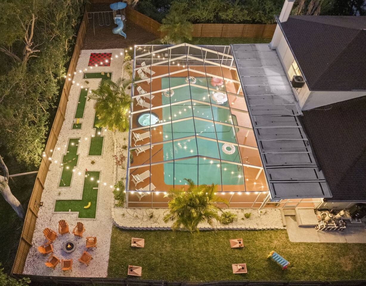 7bd Clearwater Villa, Heated Pool, Mini Golf+Games