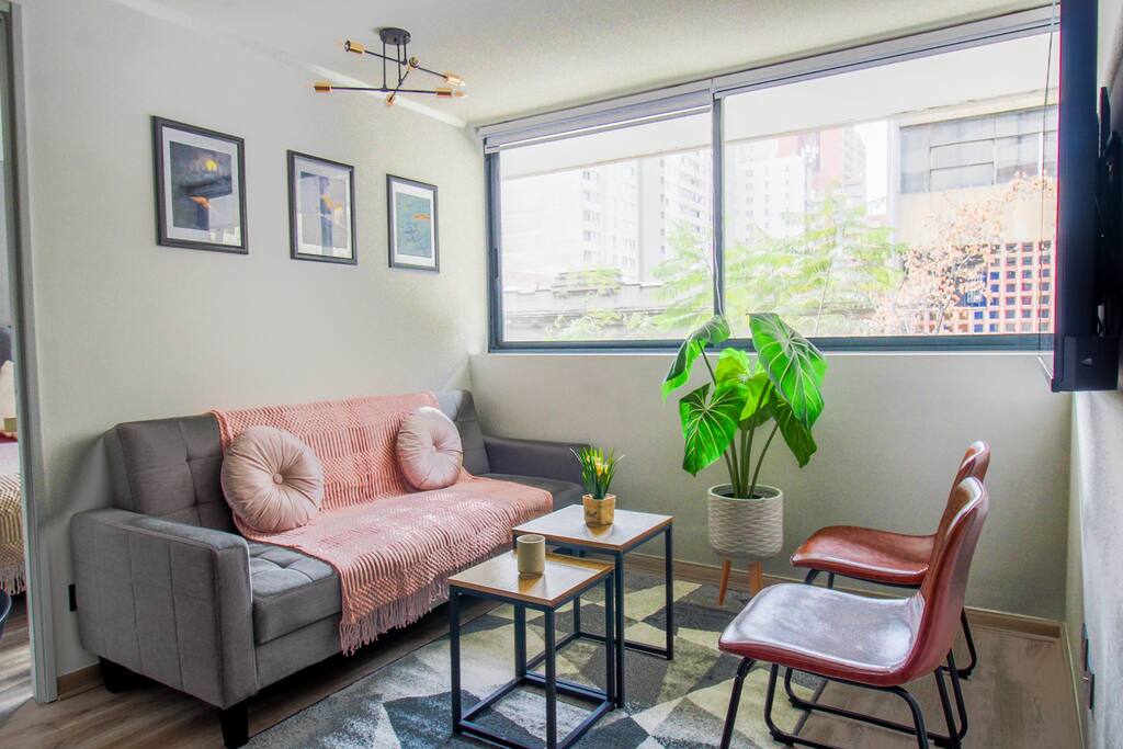 2BR/2BA, 5PAX, Estilo Mariposa, Santiago Centro