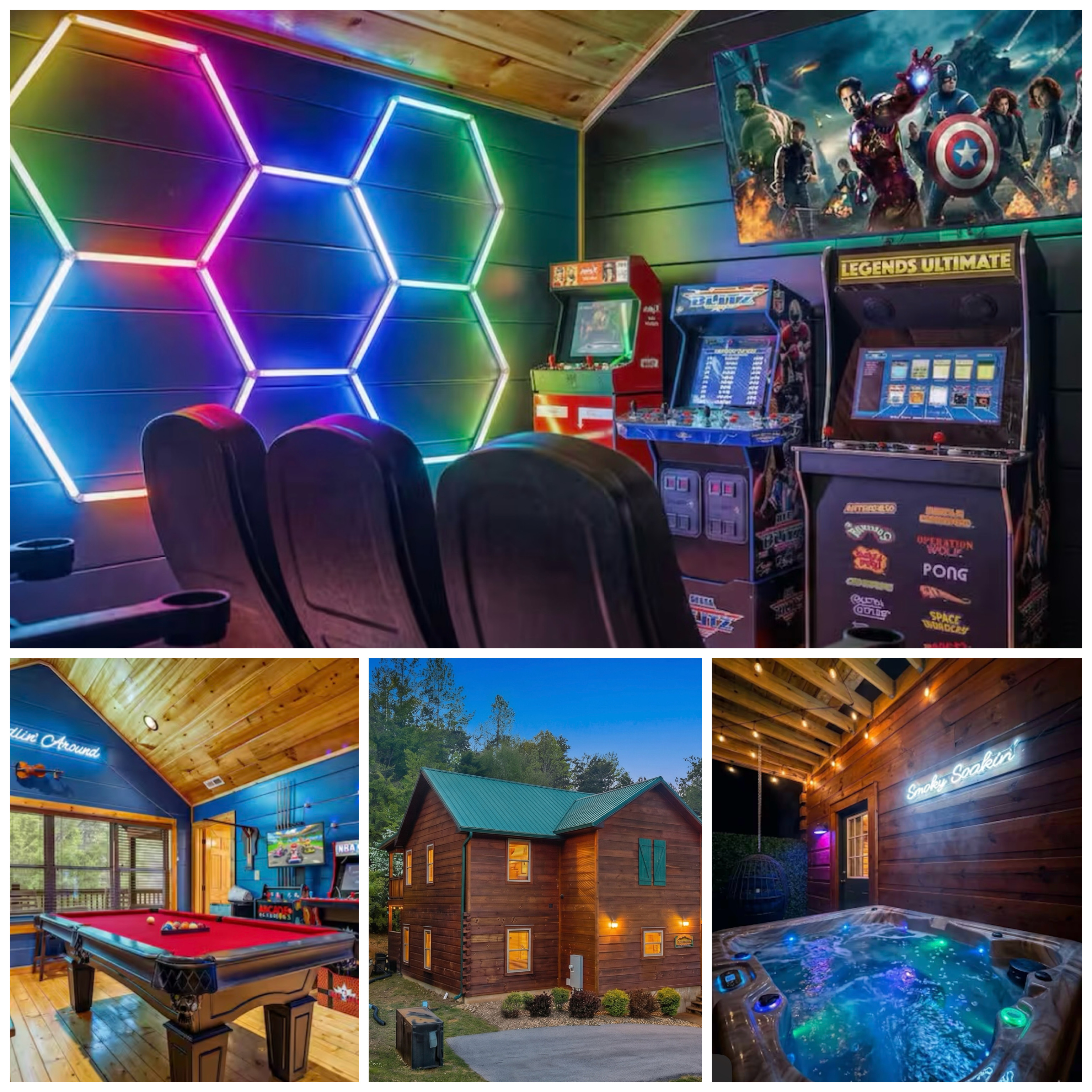 One Mile to PForge , Theater, Billiards , Hot Tub