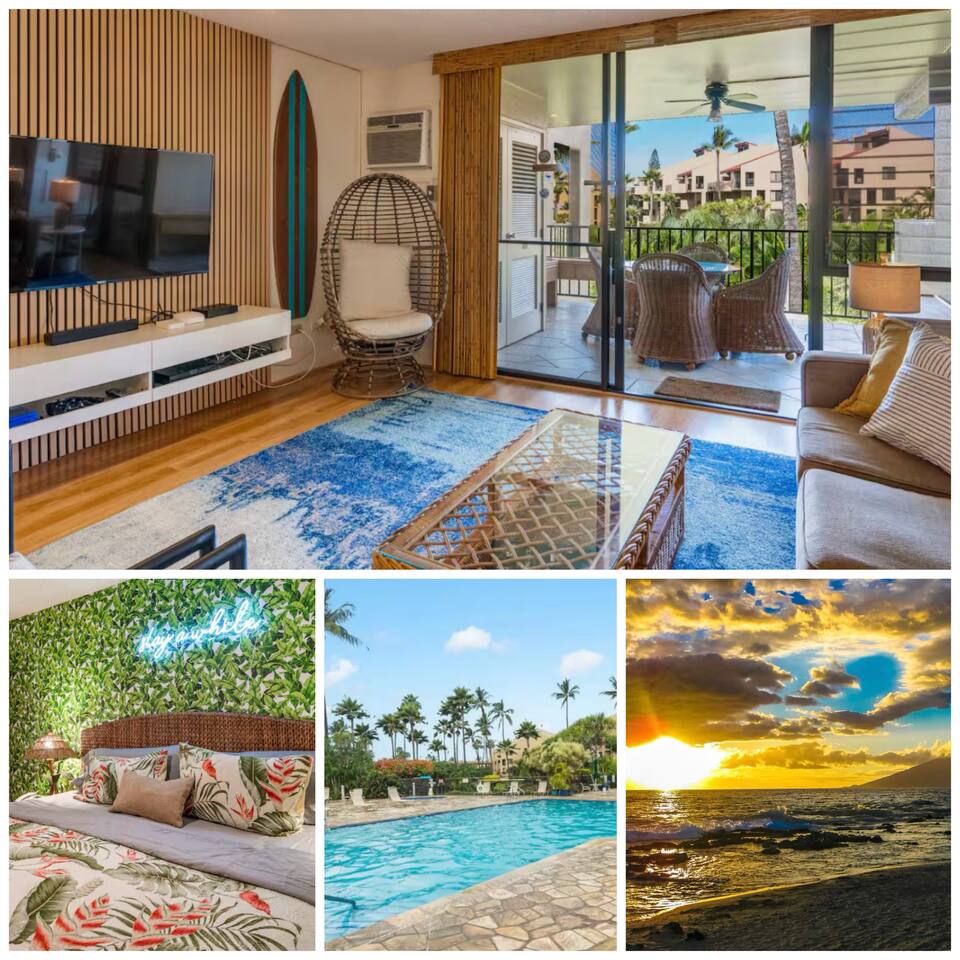 Walk to Beach I Ocean View I Two Baths I Pool