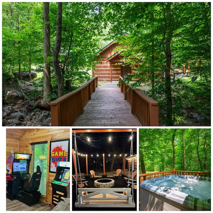 Live Creek! Arcade Corner I Fire Pit | Horseshoes