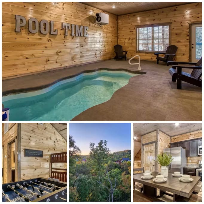 New! Indoor Private Pool | Scenic Views | Hot Tub