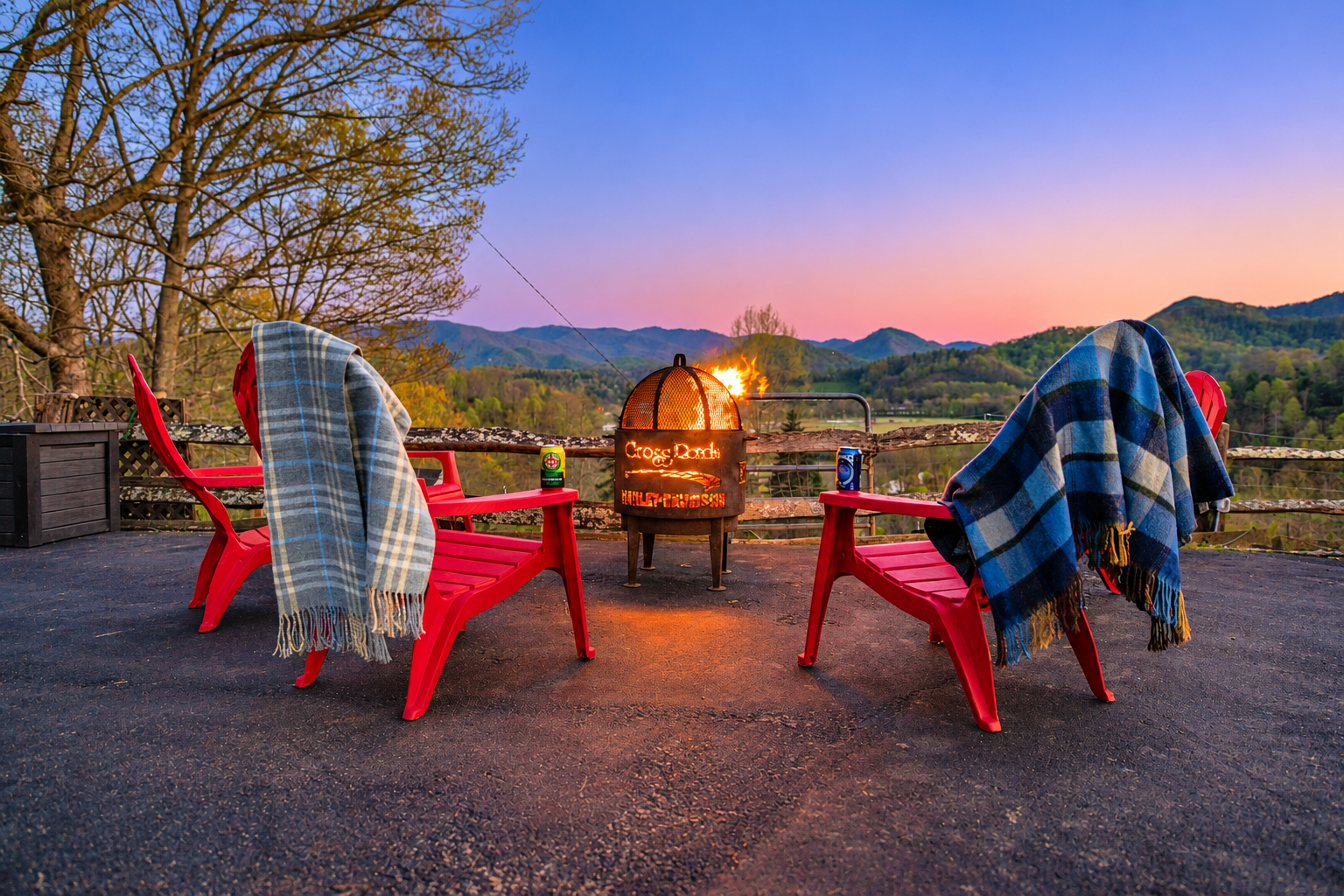 Some of the Best Views in the Blue Ridge Mountains! This southwestern mountain view is absolutely epic at all times throughout the day/evenings.