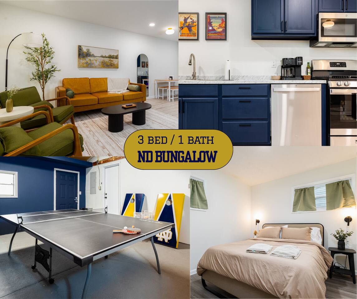 ND Game Day Bungalow • 2mi to Stadium • Ping Pong