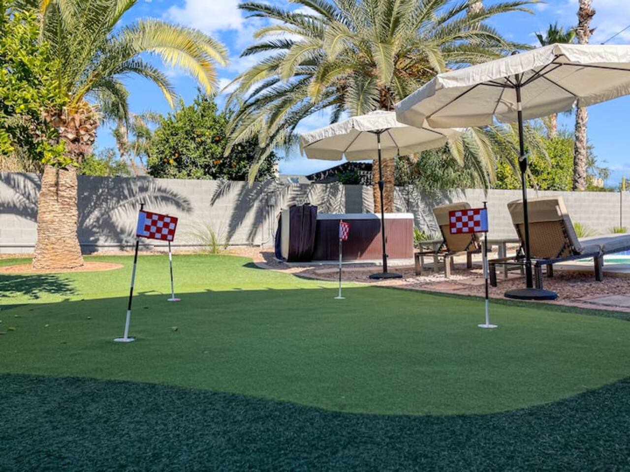 Putters and golf balls included