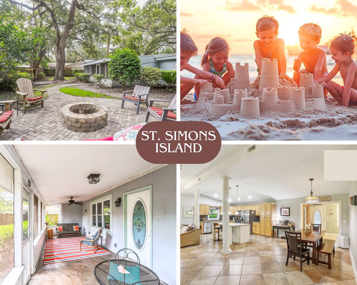 Island Getaway | Fire Pit Patio | 5 mins to Beach - Holiday Home