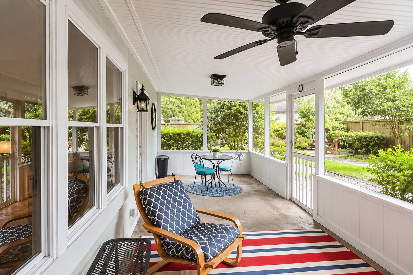 Private patio with seating—ideal for morning coffee or evening wine.