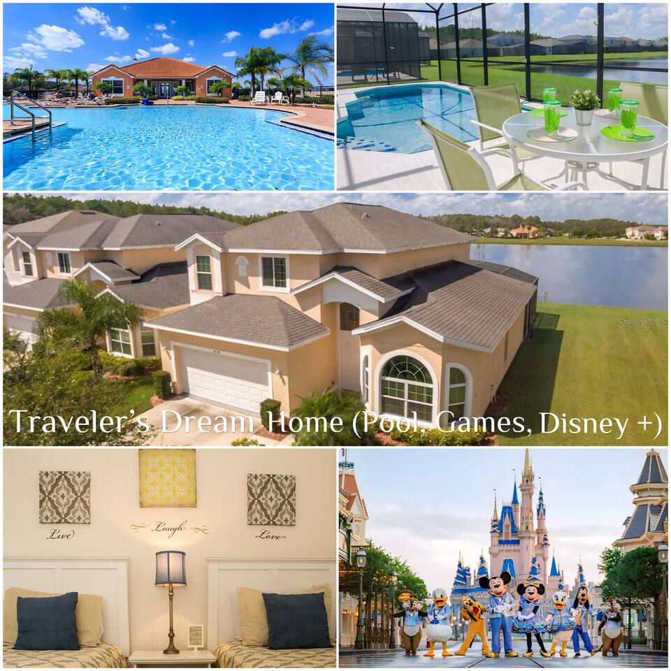 5br Villa 20 Min to Disney - Big Pool - Lake View