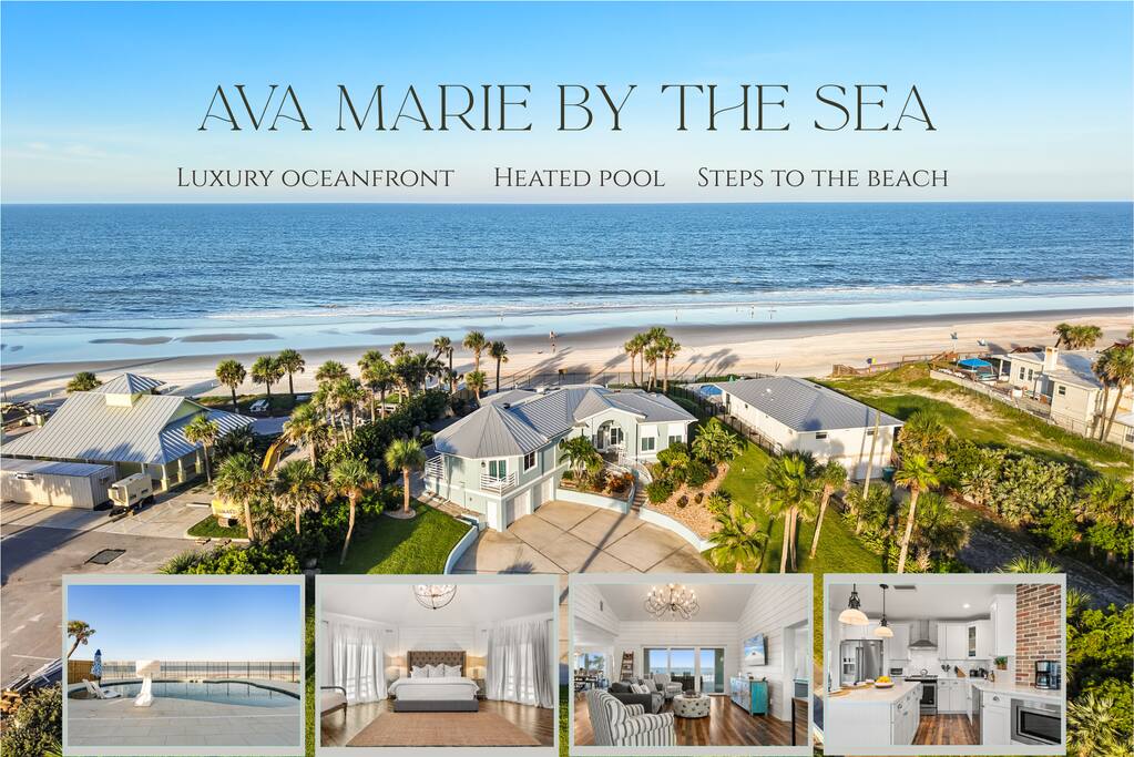 Ava Marie By The Sea | Oceanfront! | Private Pool!