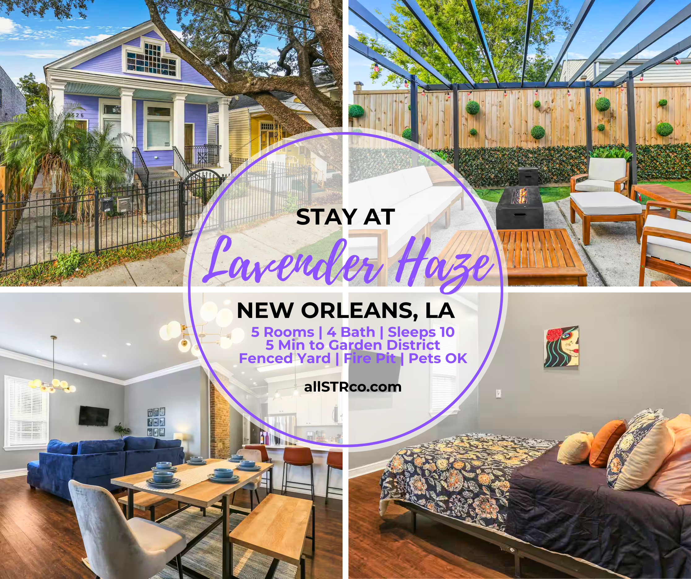 Lavender Haze | 5BR Uptown NOLA Retreat