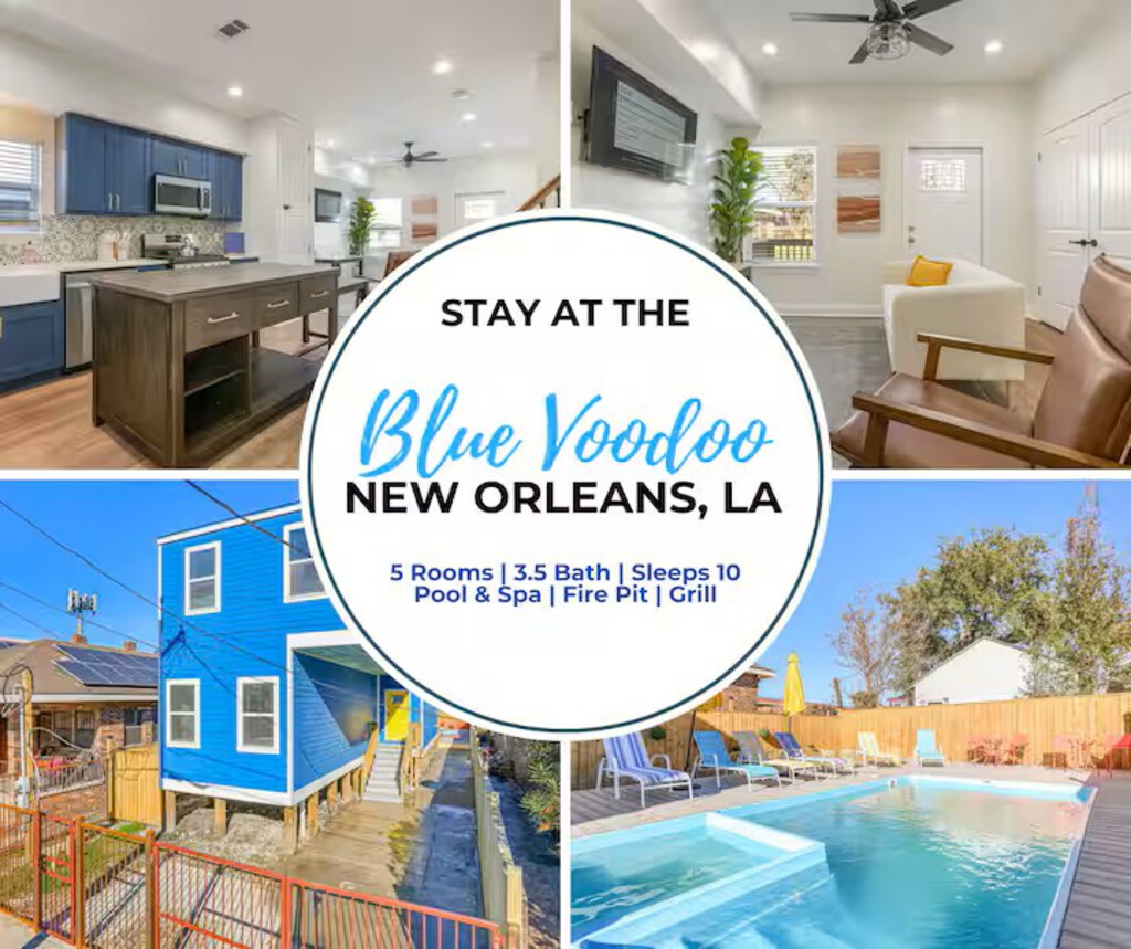 Blue Voodoo NOLA Retreat w/ Plunge Pool + Parking