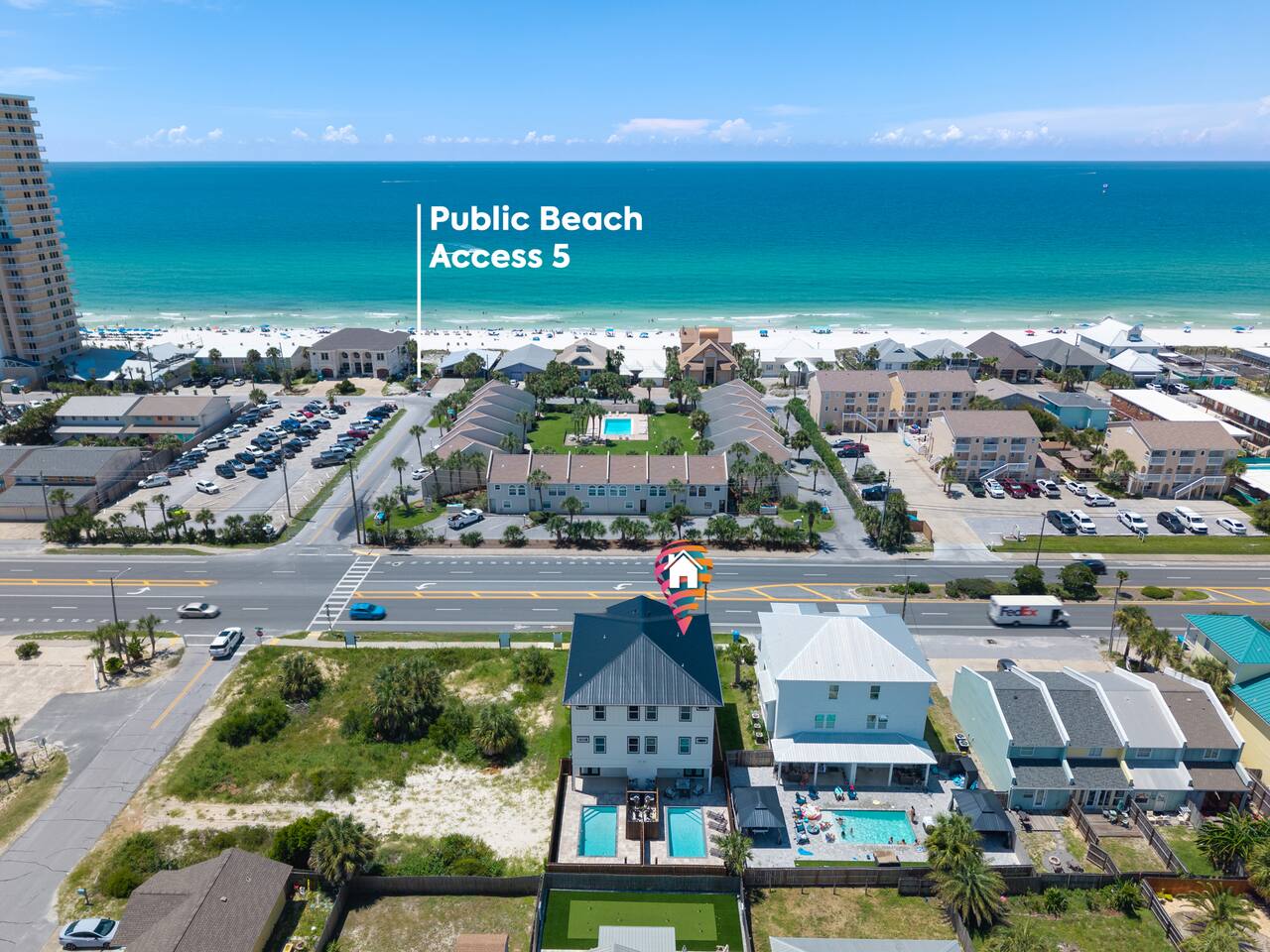 Family Beach Retreat | Heated Pool & Steps to Sand