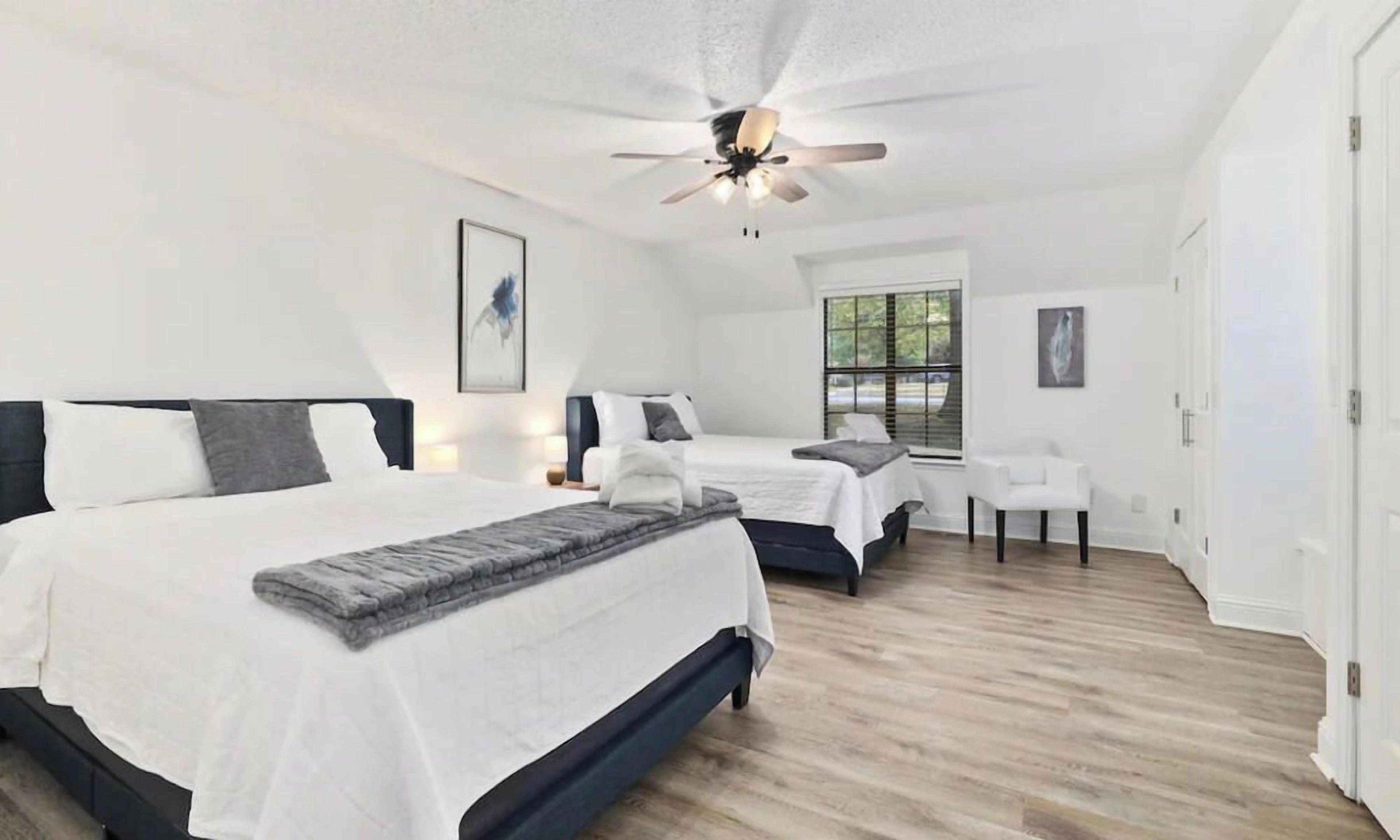 Our third bedroom has two Queen-size beds, two closets and an en suite bath.