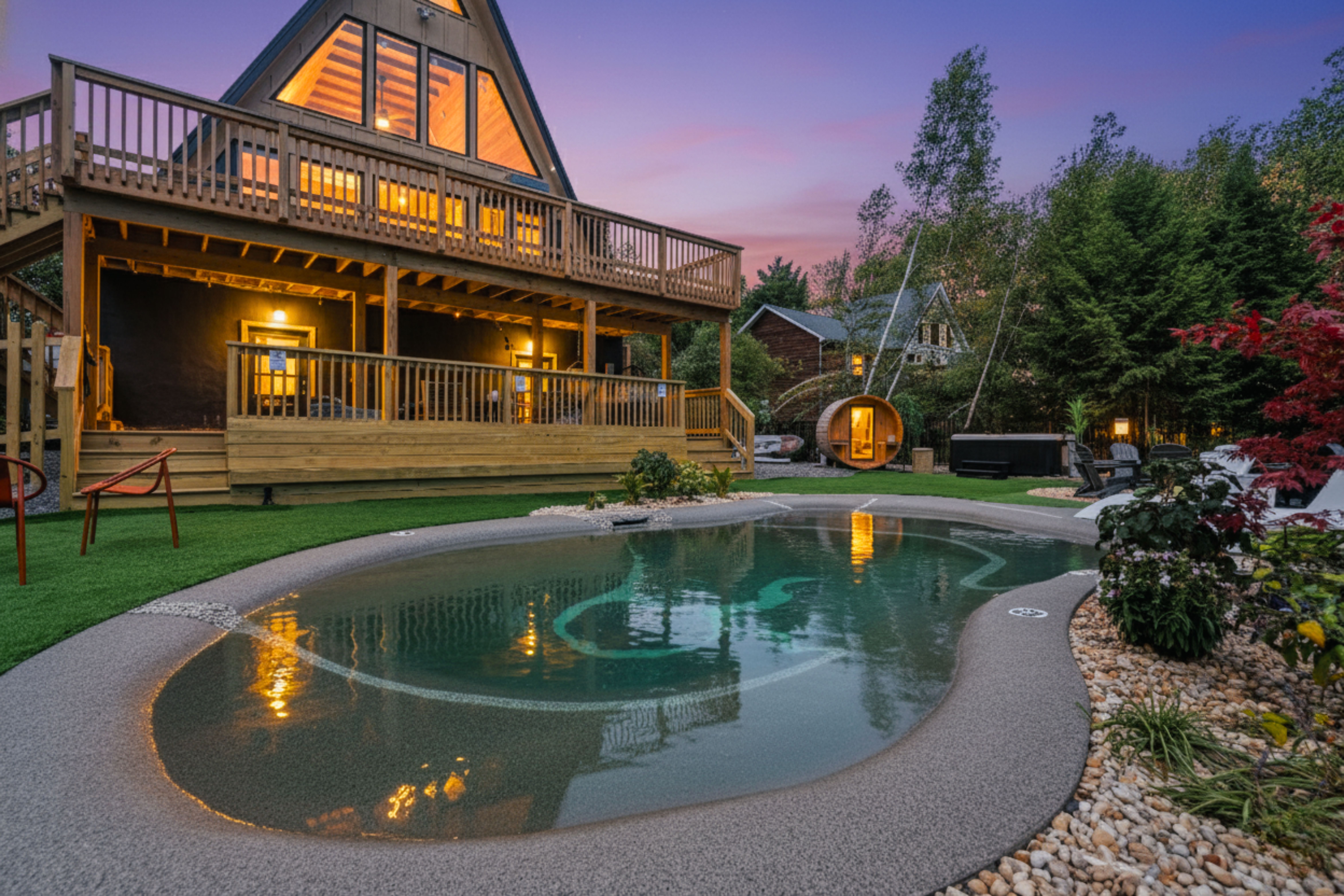 Lakefront, Heated Lagoon Pool, Spa, Sauna, Theatre
