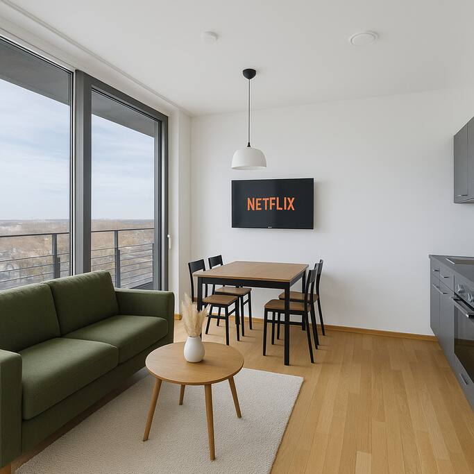 Cozy Apartment with balcony and free parking