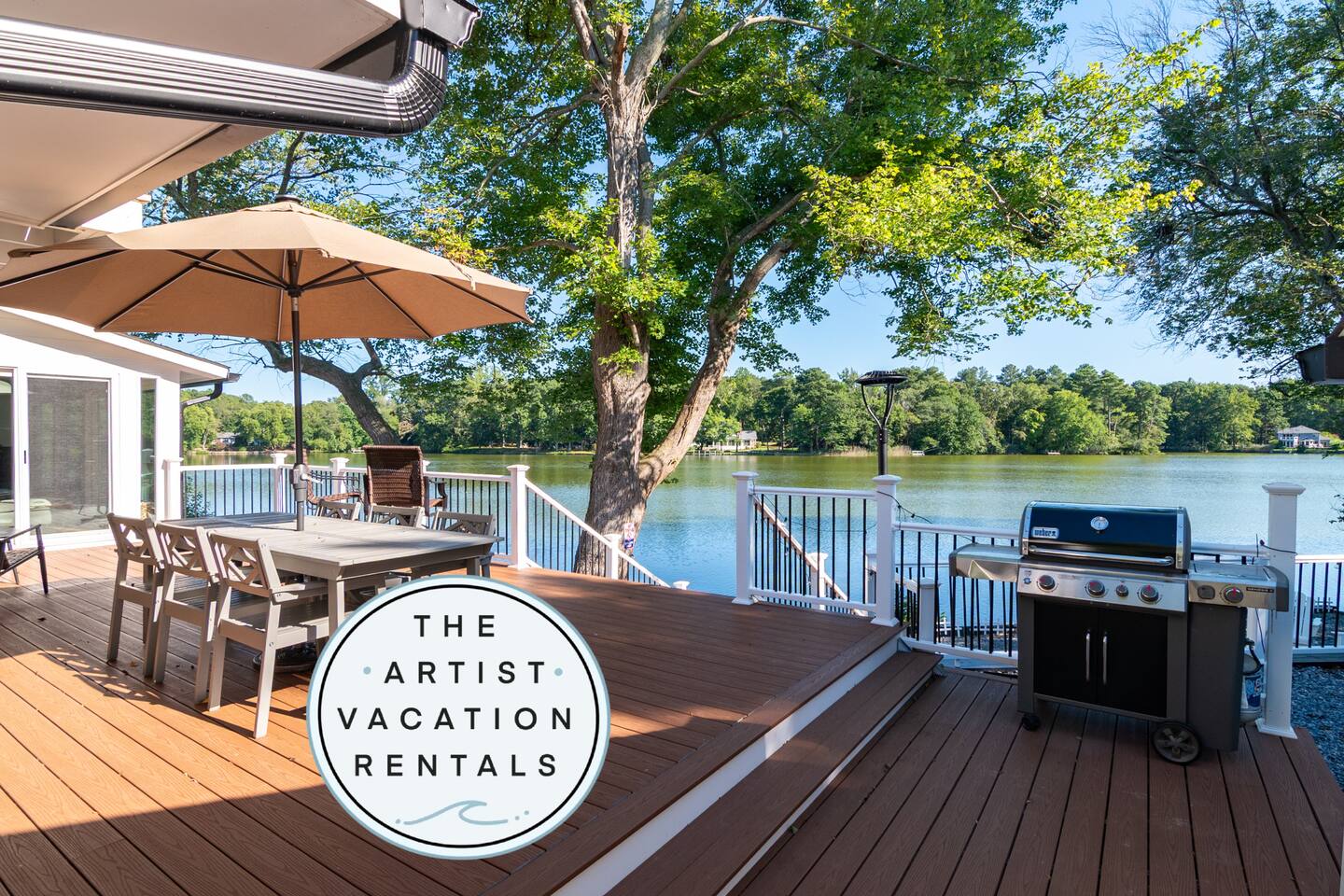 Dock, Waterfront Fire Pit Life