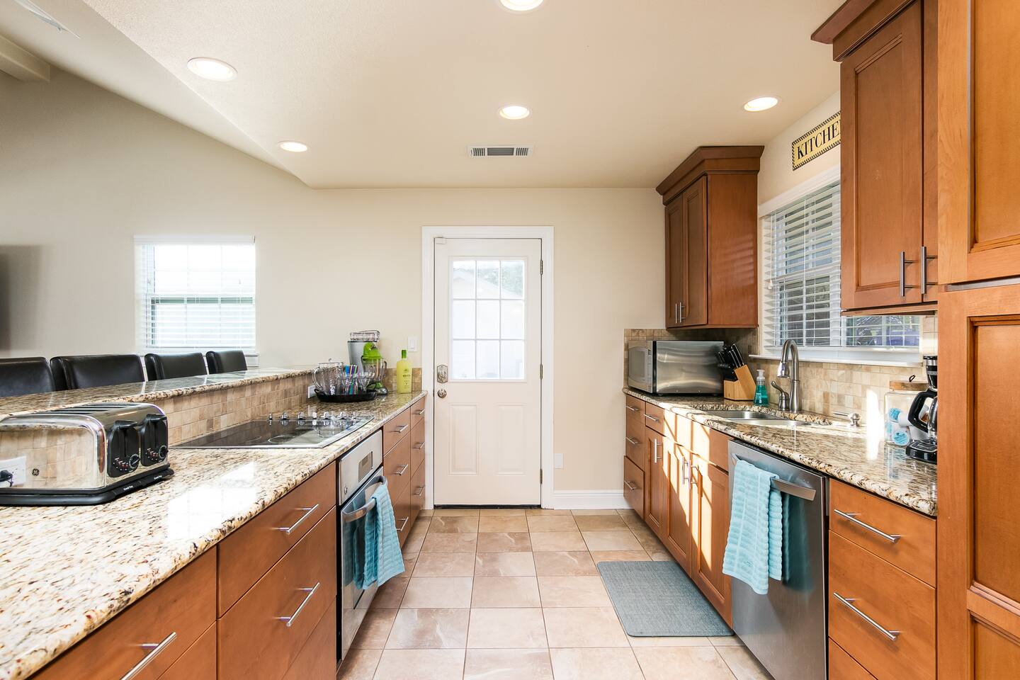 Fully stocked kitchen with all your cooking needs