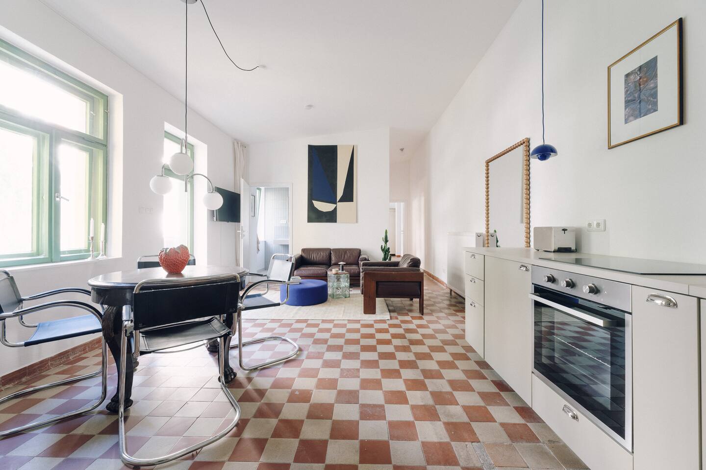 Hinterhofstudio mit zwei Zimmern in der Leipziger Südvorstadt