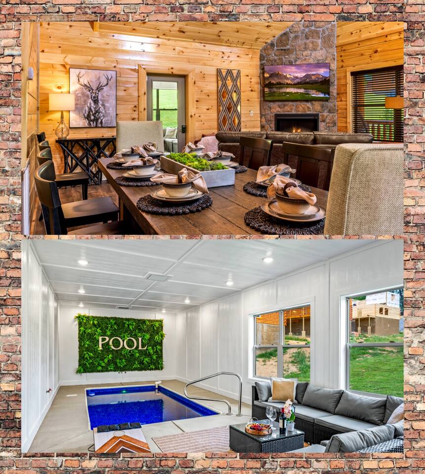 Luxe Cabin • Pool • Hot Tub • Games • Pet Friendly