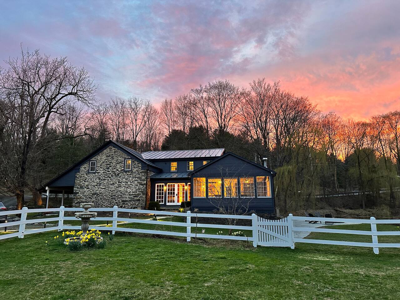 Private Stone Estate w/ Heated Pool, Pond,10 Acres