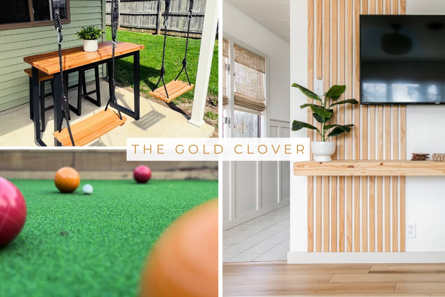 The Gold Clover-1 mi walk to ND, bocce ball court