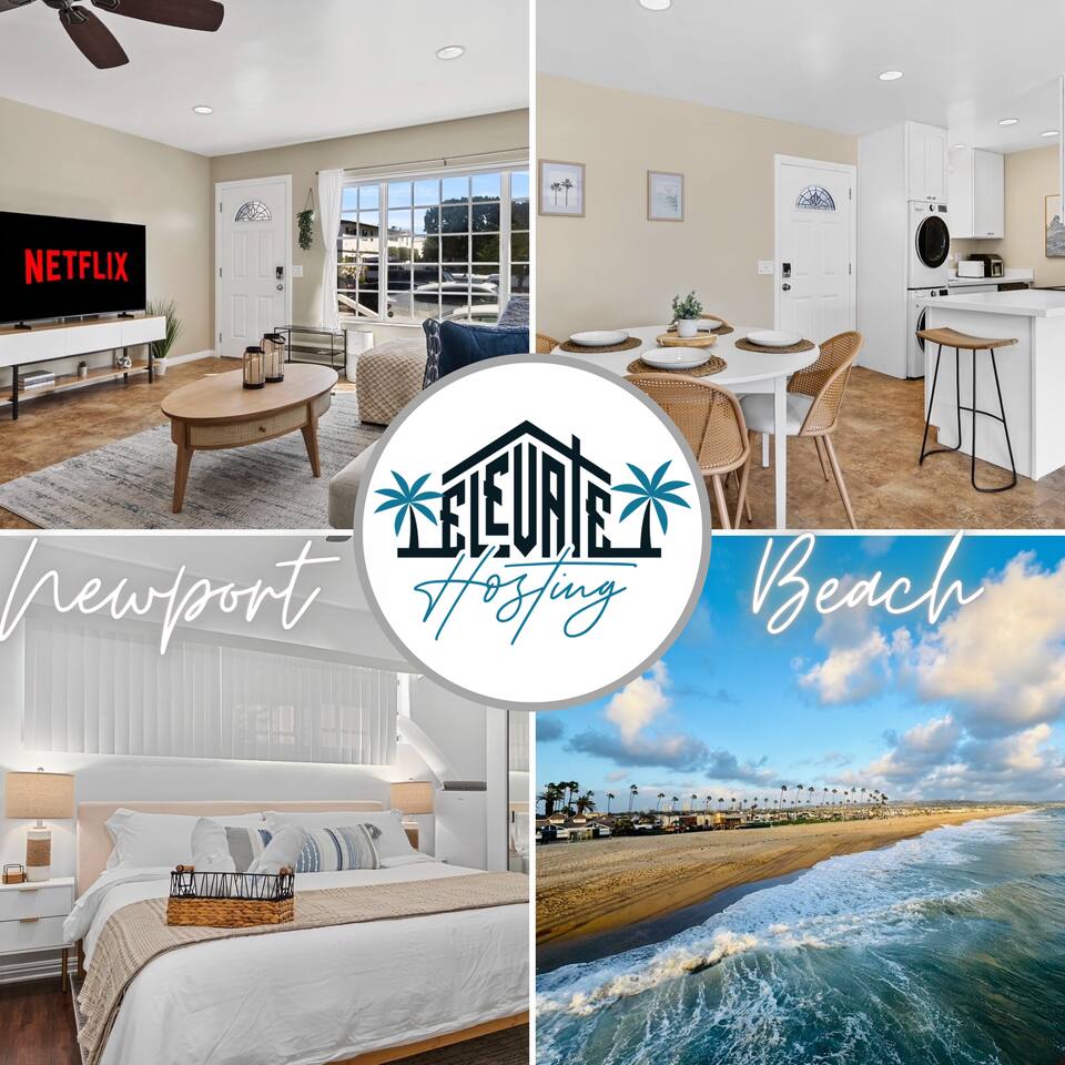 Newport Beach 2BR • King • Patio • Steps to Beach