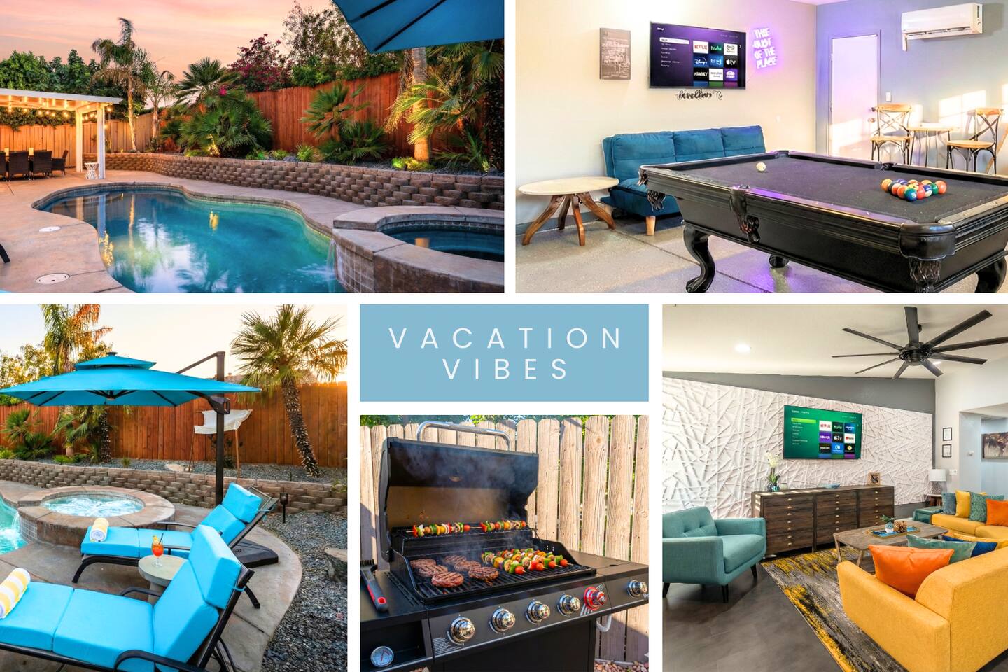 Desert Cool | Pool, Spa & Game Hub at Villa Tempo