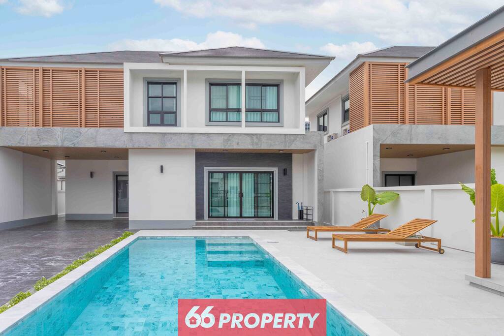 Minimalist 3BR Home w/ Private Pool – CM