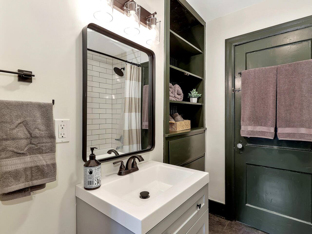 Functionality meets design, with an updated bathroom. 