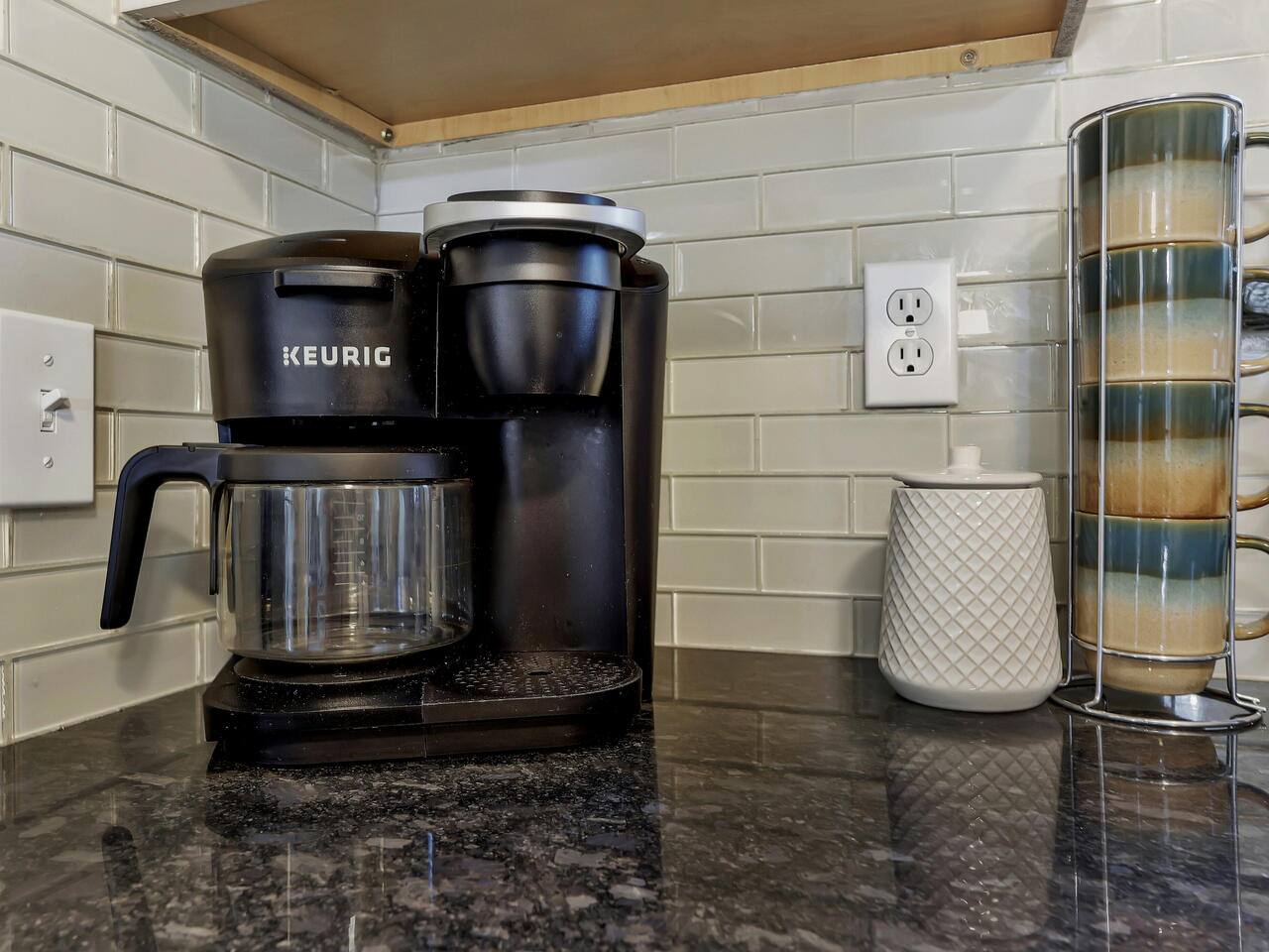 Brew a single serving or full pot of java for cozy mornings during your stay!