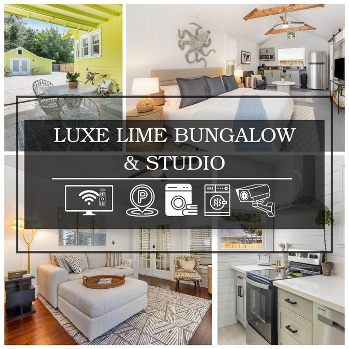 2 Unit Retreat! Beach Gear, King Beds, Fenced Yard