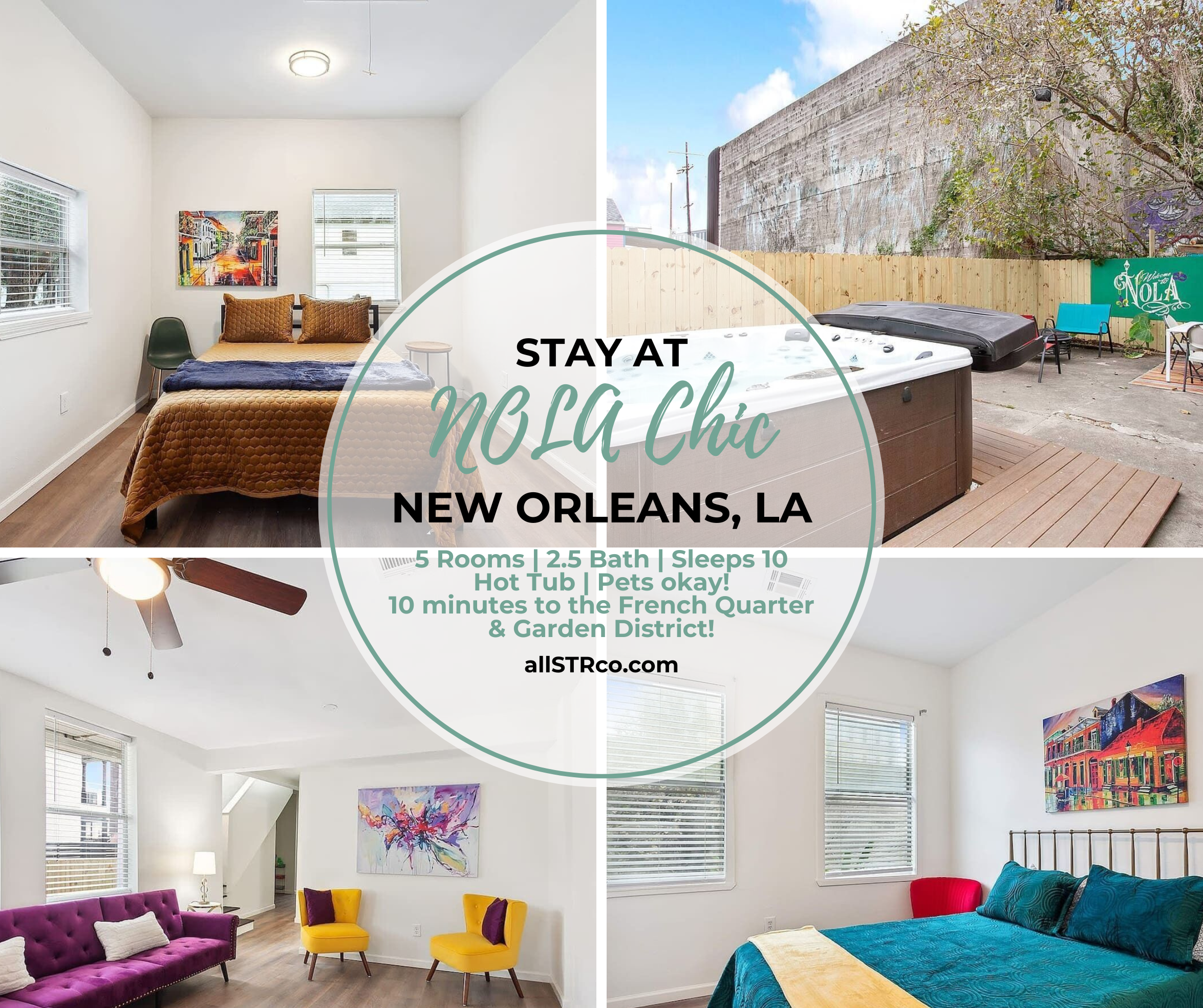 NOLA Chic | 5BR Retreat w/ Hot Tub in the City