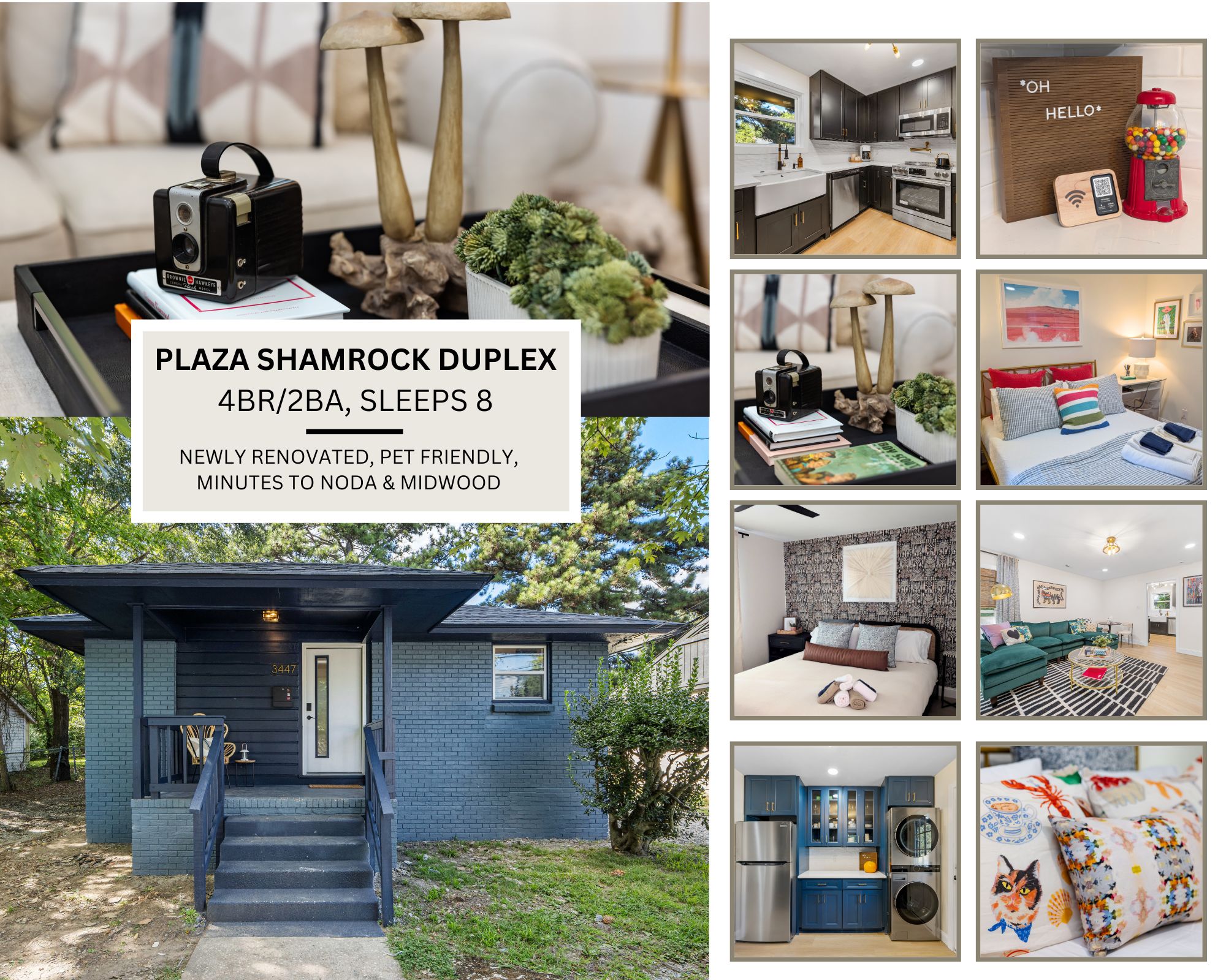 *Now Available!* Renovated Plaza Shamrock Duplex