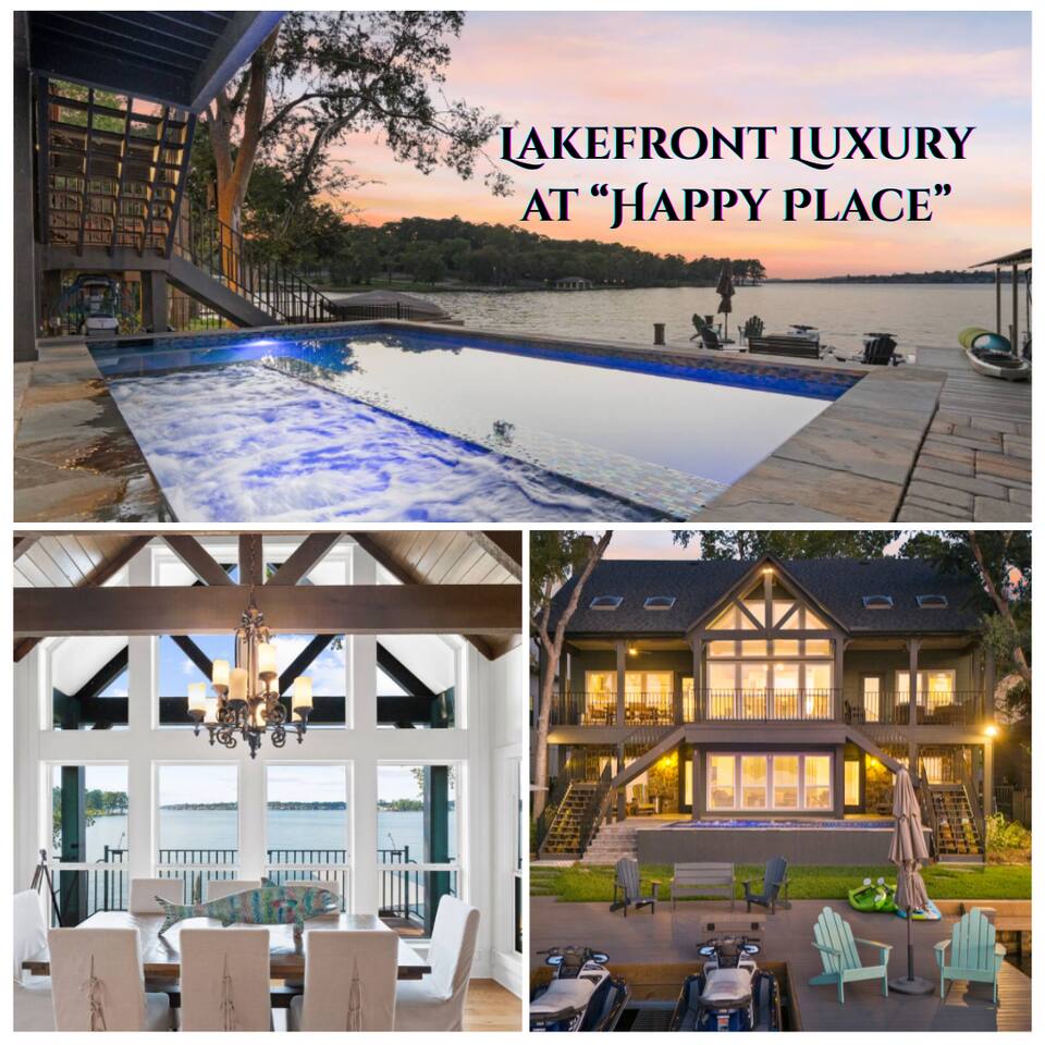 Lakefront LUXE | Pool, Spa, Jet Ski at Happy Place - Holiday Home