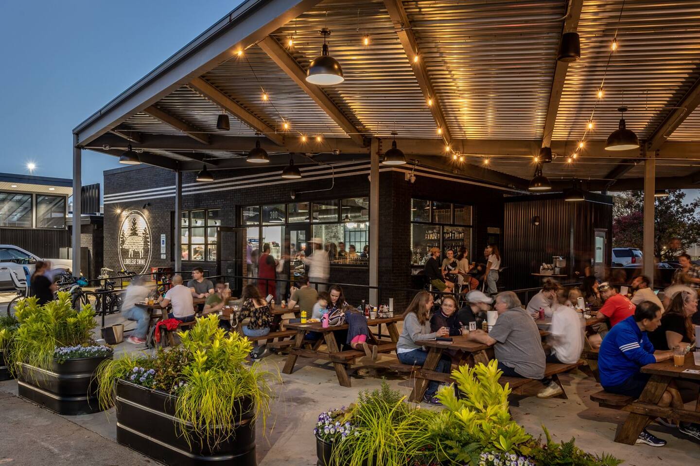 Try the best local BBQ at Long Leaf nearby!  You will thank us!