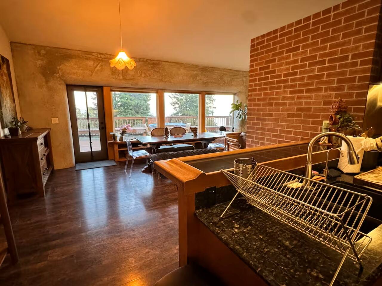 Imagine making a meal for your family and friends with this view.