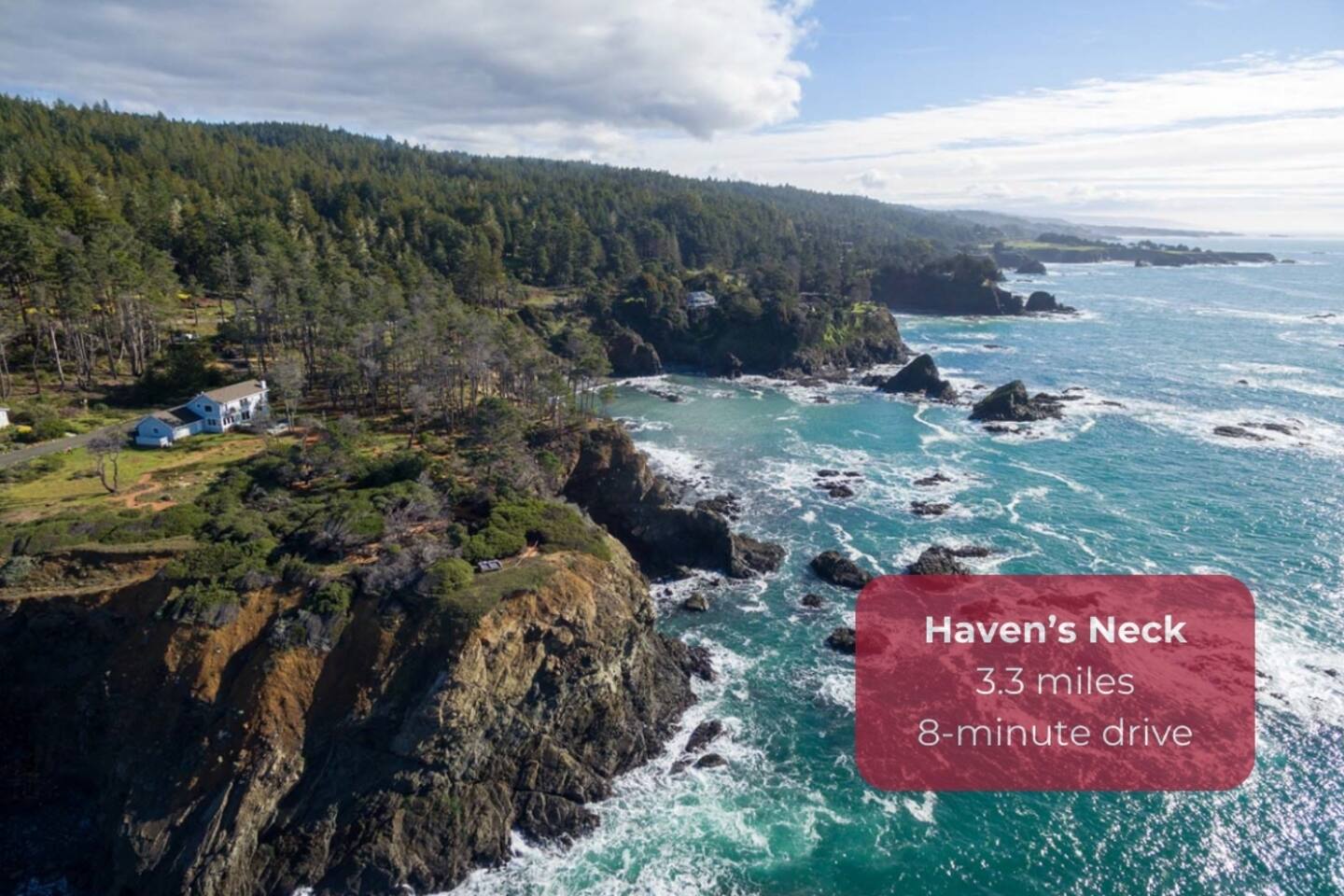 Take in breathtaking ocean views at Haven’s Neck.