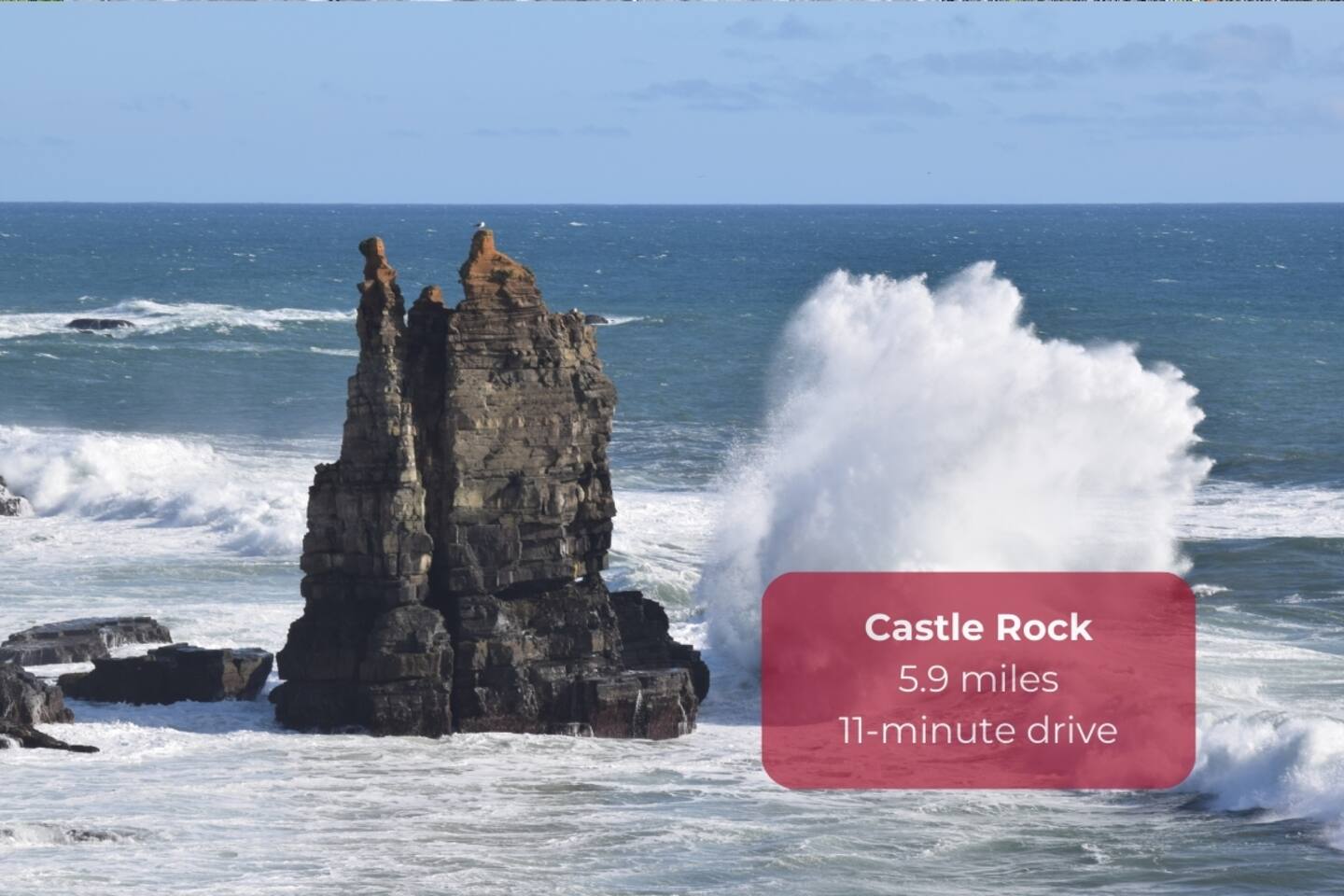 Marvel at dramatic rock formations at Castle Rock.