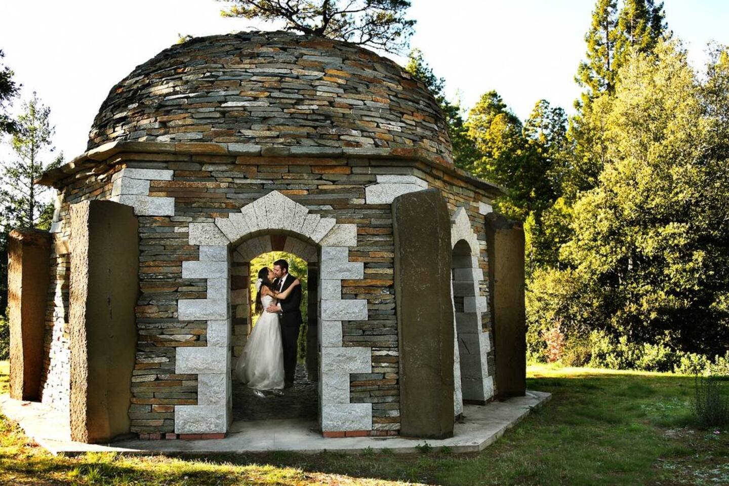 Charming stone structures at Mendocino Stone Ranch.