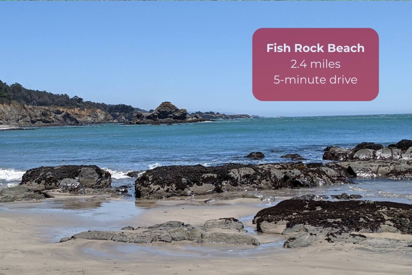 Relax at Fish Rock Beach, only a short drive from the property.