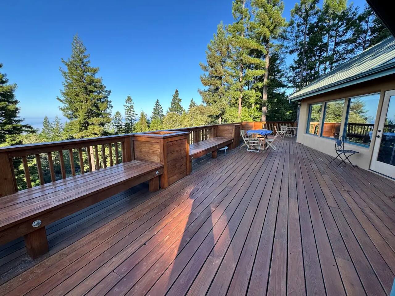 Expansive deck for lounging in the fresh coastal air.